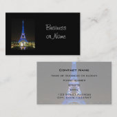 Schilderachtig Eiffeltoren bij nacht Visitekaartje (Voorkant / Achterkant)