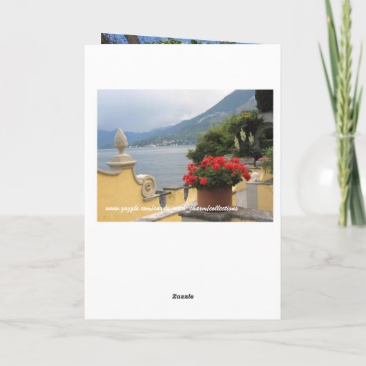 SCHILDERACHTIG EILAND CAPRI VOOR VERJAARDAGSVROUW KAART (Achterkant)