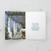 SCHILDERACHTIG EILAND CAPRI VOOR VERJAARDAGSVROUW KAART (Binnen)