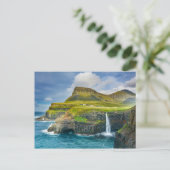 Schilderachtig eiland Tropical Faroe Archipelago Briefkaart (Staand voorkant)