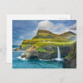 Schilderachtig eiland Tropical Faroe Archipelago Briefkaart (Voorkant / Achterkant)