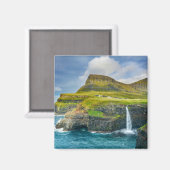Schilderachtig eiland Tropical Faroe Archipelago Magneet (Voorkant / Achterkant)