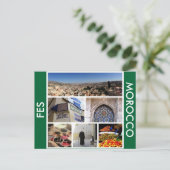 schilderachtig fes marokko briefkaart (Staand voorkant)