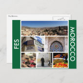 schilderachtig fes marokko briefkaart (Voorkant / Achterkant)