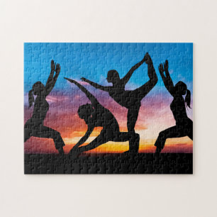 Schilderachtig fitness Theme Sunset Tropcail Legpuzzel