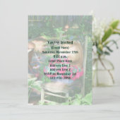 Schilderachtig Flower Garden Party Kaart (Staand voorkant)