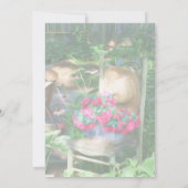 Schilderachtig Flower Garden Party Kaart (Achterkant)