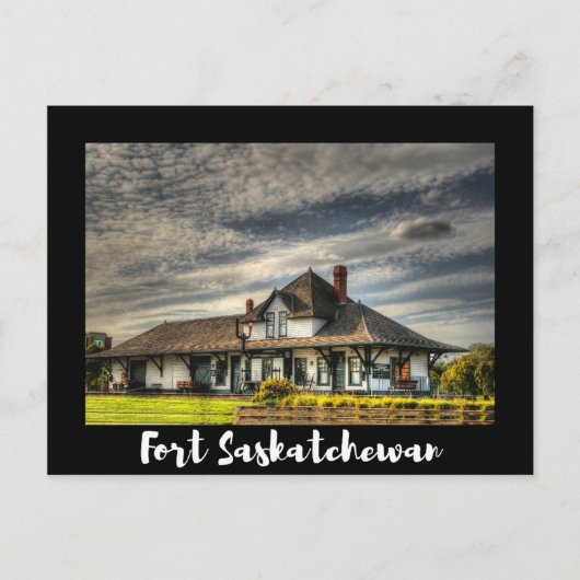 Schilderachtig Fort Saskatchewan Briefkaart (Voorkant)