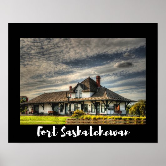 Schilderachtig Fort Saskatchewan Poster (Voorkant)