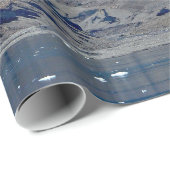 Schilderachtig foto Alaska Mountains Ocean Cadeaupapier (Rol Hoek)