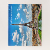 Schilderachtig foto: Eiffel Tower en Paris skyline Legpuzzel (Verticaal)