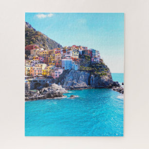 Schilderachtig foto Positano Italië Cinque Terre Legpuzzel