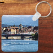 Schilderachtig foto Solothurn, Zwitserland Sleutelhanger (Achterkant)