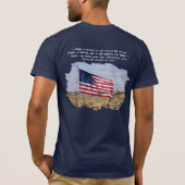 Schilderachtig foto van American Flag Pledge of Al T-shirt (Achterkant)