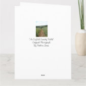 Schilderachtig foto van het platteland in het Enge Kaart (Achterkant)