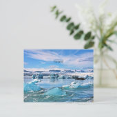 Schilderachtig foto van IJsland Briefkaart (Staand voorkant)