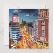 Schilderachtig foto van Madrid, Spanje; (Voorkant)