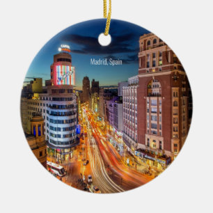 Schilderachtig foto van Madrid, Spanje Keramisch Ornament