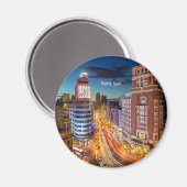 Schilderachtig foto van Madrid, Spanje Magneet (Voorkant / Achterkant)