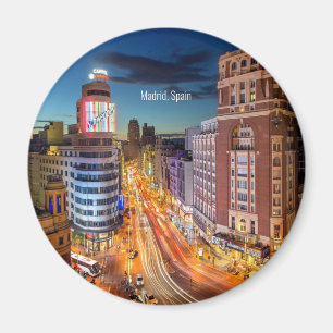 Schilderachtig foto van Madrid, Spanje Magneet