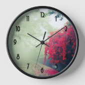 Schilderachtig foto van Misty Railroad Tracks (Voorkant)