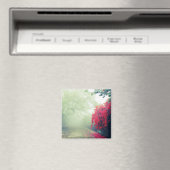 Schilderachtig foto van Misty Railroad Tracks Magneet (Insitu (Vaatwasser))