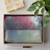 Schilderachtig foto van Misty Railroad Tracks Tissuepapier (Geschenk)