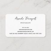 Schilderachtig foto van Misty Railroad Tracks Visitekaartje (Achterkant)