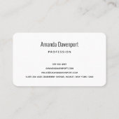 Schilderachtig foto van Misty Railroad Tracks Visitekaartje (Achterkant)