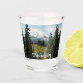 Schilderachtig foto van Rainier in Washington Shot Glas (Voorkant)