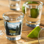 Schilderachtig foto van Rainier in Washington Shot Glas