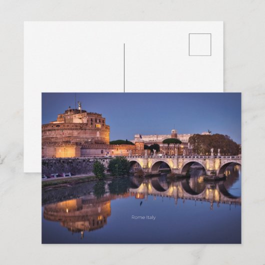Schilderachtig foto van Rome Italië Briefkaart (Voorkant / Achterkant)