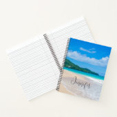 Schilderachtig foto van tropisch strand notitieboek (Binnen)