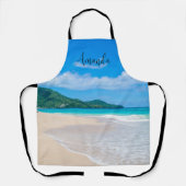 Schilderachtig foto van tropisch strand schort (Voorkant)