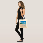 Schilderachtig foto van tropisch strand tote bag (Voorkant (model))