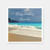 Schilderachtig foto van Turquoise Blue Zee Beach B Servet (Voorkant)