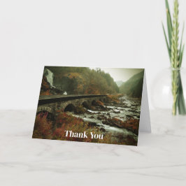 Schilderachtig foto Watervallen en Bos Bedankkaart