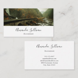 Schilderachtig foto Watervallen en Bos Visitekaartje