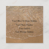 Schilderachtig fotogebeurtenissenplank Aangepaste  Vierkante Visitekaartje (Achterkant)