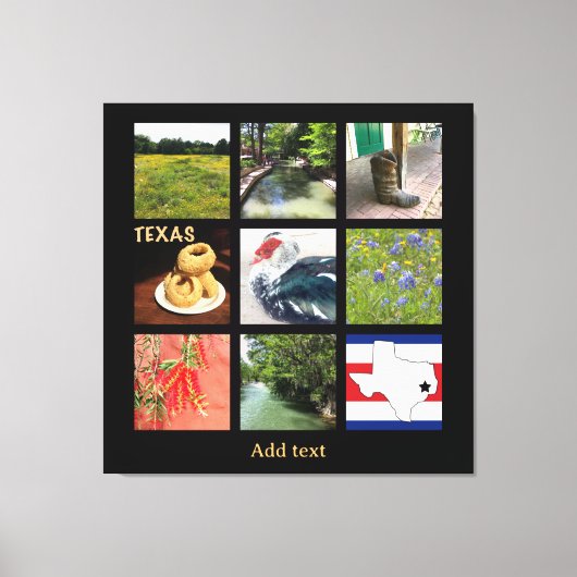 Schilderachtig foto's van Texas Canvas Afdruk (Voorkant)