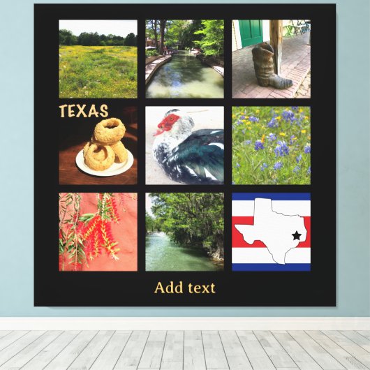 Schilderachtig foto's van Texas Canvas Afdruk (Insitu (Houten vloer))