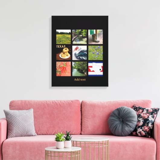 Schilderachtig foto's van Texas Canvas Afdruk (Insitu (Woonkamer))