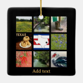 Schilderachtig foto's van Texas Keramisch Ornament (Achterkant)