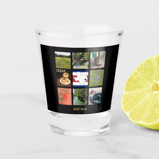 Schilderachtig foto's van Texas Shot Glas (Voorkant)
