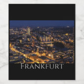 Schilderachtig Frankfurt Night Wijn Etiket (Enkel label)