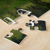 Schilderachtig Funes Valley, Dolomites, Italië Legpuzzel (Zijkant)