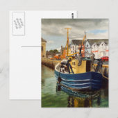 Schilderachtig Galway City Ierland Vist Boat Briefkaart (Voorkant / Achterkant)