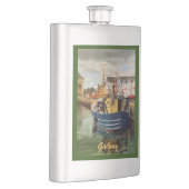 Schilderachtig Galway City Ierland Vist Boat Flacon (Rechts)