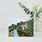 Schilderachtig Galway City Ireland Canal Uitzicht Briefkaart (Staand voorkant)