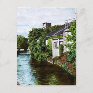 Schilderachtig Galway City Ireland Canal Uitzicht Briefkaart
